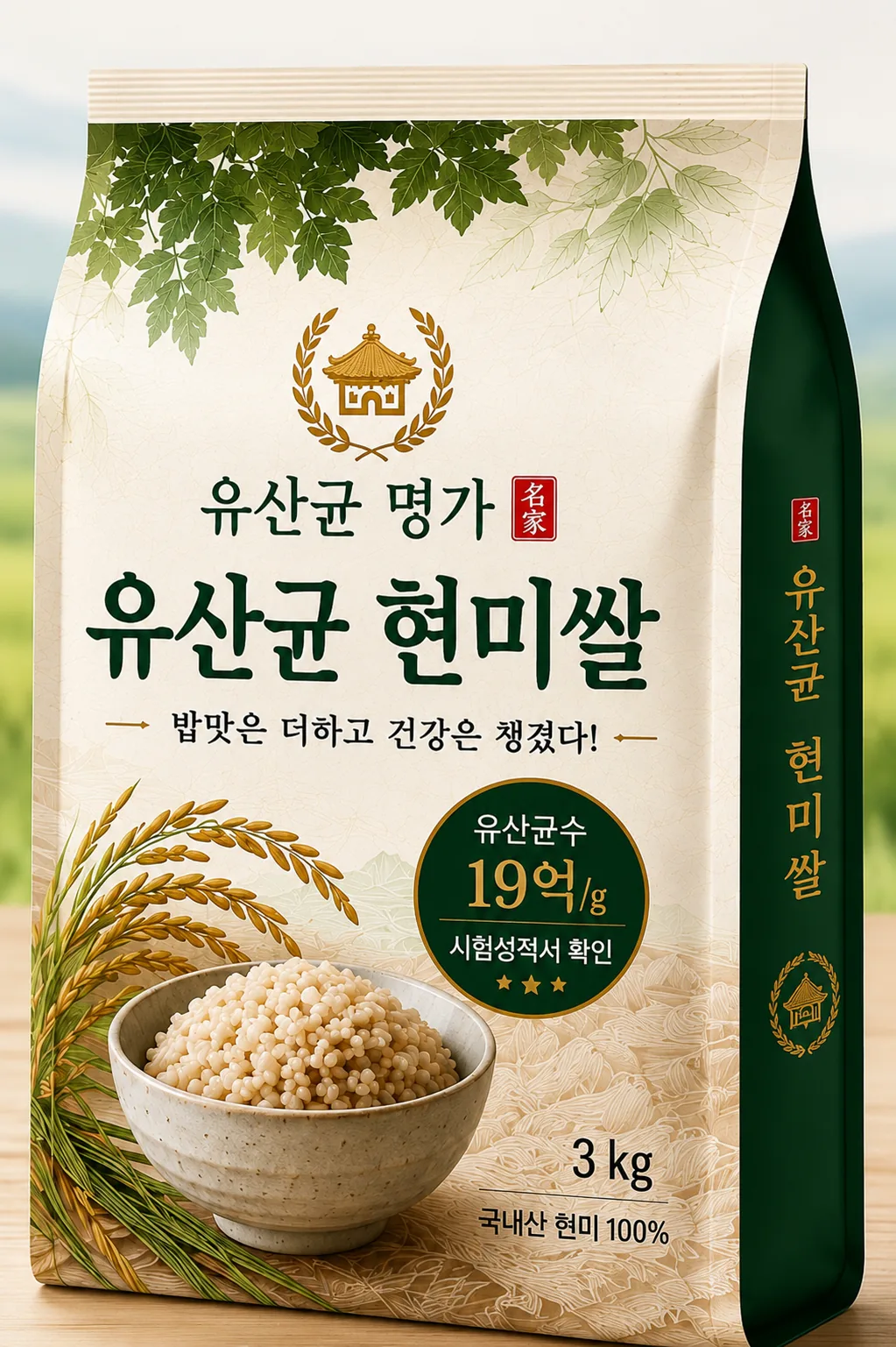 유산균 현미쌀 제품 사진