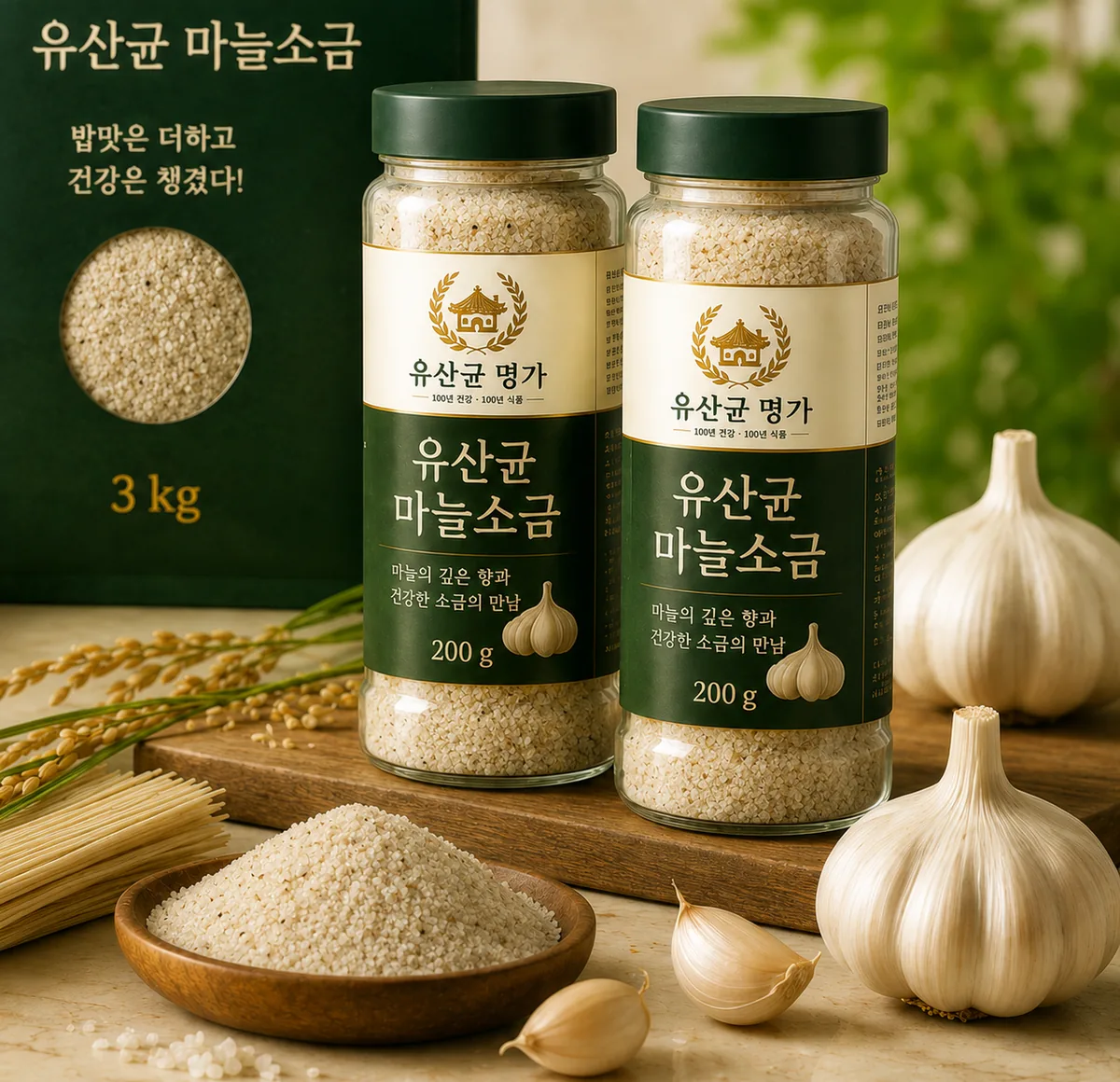 유산균 마늘소금 제품 사진