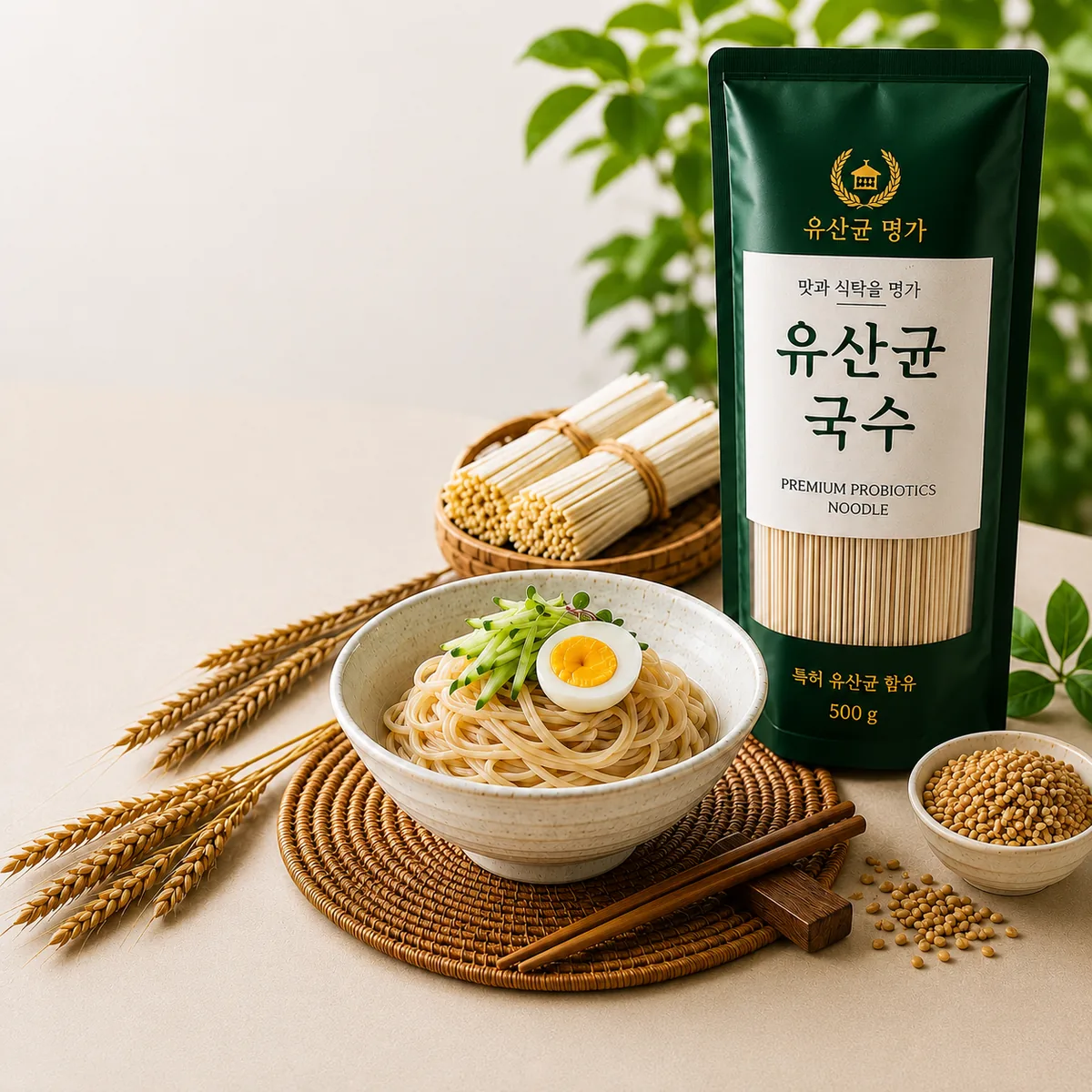유산균 국수 제품 사진